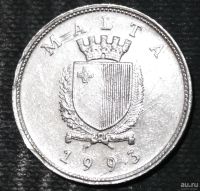 Лот: 13405641. Фото: 2. Экзотика с рубля (17458) Мальта. Монеты