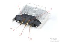 Лот: 13601862. Фото: 3. Разъём micro USB(гнездо microUSB... Красноярск
