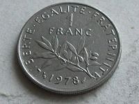 Лот: 8326877. Фото: 7. Монета 1 франк один Франция 1978...