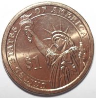 Лот: 3190948. Фото: 2. 1 доллар 2009 год. 11-ый президент... Монеты
