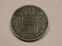 Лот: 4932130. Фото: 2. Бельгия 5 франков, 1943 (на франц... Монеты
