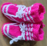 Лот: 17364546. Фото: 3. Вязаные пинетки сандалики. Дети растут