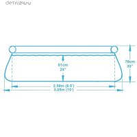 Лот: 11226485. Фото: 2. Бассейн с надувным бортом, 305х76... Для дачи, дома, огорода, бани, парка
