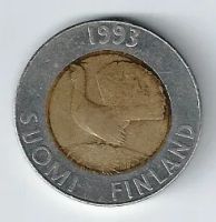 Лот: 21243896. Фото: 2. 10 марок 1993 год. Финляндия... Монеты