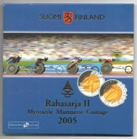 Лот: 3024749. Фото: 3. Набор монет Евро Финляндия 2005... Коллекционирование, моделизм