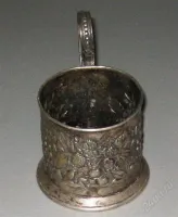 Лот: 20596152. Фото: 2. подстаканник ягодки мельхиор СССР. Антиквариат