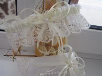 Лот: 3542772. Фото: 2. свадебный набор - подушечка для... Вязание, шитье