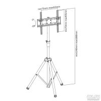Лот: 18089954. Фото: 2. Мобильная стойка для LCD/LED телевизоров... Аксессуары