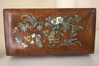 Лот: 7878800. Фото: 6. Шкатулка Китай дерево птицы перламутр