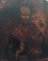 Лот: 10553295. Фото: 4. Икона Св. Николай, 18-19 век... Красноярск