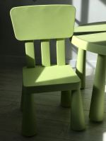 Лот: 18024385. Фото: 4. Круглый зелёный стол и два стула... Красноярск