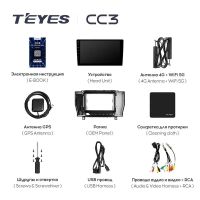 Лот: 21426952. Фото: 5. Штатная магнитола Teyes CC3 4...