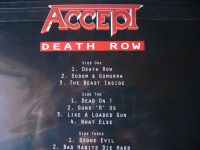 Лот: 11452185. Фото: 4. Accept. " Death Row." 2LP. ( запечатан...