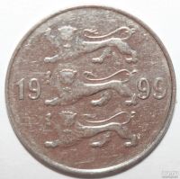 Лот: 3502592. Фото: 2. 20 сенти (сентов) 1999 год. Эстония. Монеты