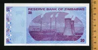 Лот: 19447554. Фото: 2. Зимбабве 20 долларов 2009 год... Банкноты