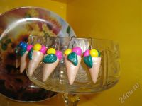 Лот: 299700. Фото: 2. Изделия из полимерной глины серьги... Ювелирные изделия, бижутерия, часы