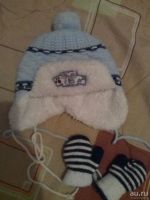 Лот: 8568594. Фото: 2. Шапка и варежки на мальчика 6... Одежда и аксессуары