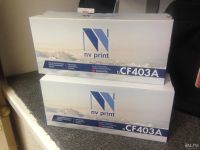 Лот: 8965351. Фото: 2. Совместимый картридж HP CF403A... Принтеры, сканеры, МФУ