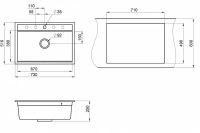 Лот: 23669389. Фото: 3. Мойка врезная GRANULA Kitchen... Строительство и ремонт