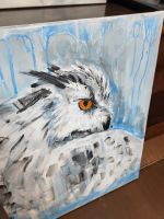 Лот: 24902758. Фото: 2. Картина акрилом "Арктическая сова... Изобразительное искусство