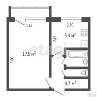 Лот: 17928838. Фото: 9. Продам 1-комн. кв. 30.9 кв.м...