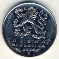 Лот: 10621751. Фото: 2. Чехия 5 крон 2006 года. Герб страны... Монеты