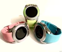 Лот: 15575565. Фото: 6. Умные часы Smart Watch V8 голубые...