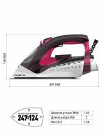 Лот: 21176720. Фото: 7. Утюг Polaris PIR 2860 AK Pink