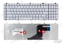 Лот: 15962156. Фото: 2. Клавиатура ASUS N55 (RU) серебро... Комплектующие
