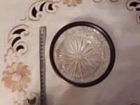 Лот: 11200605. Фото: 2. Хрустальная ваза с мельхиоровым... Предметы интерьера