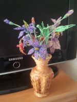 Лот: 19957818. Фото: 2. Букет цветов из бисера в плетеной... 23 февраля и 8 марта