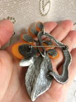 Лот: 11415641. Фото: 5. Брошь с желтыми ягодами