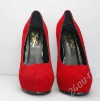 Лот: 1499422. Фото: 3. потрясающие! ysl. 39 размер.красная... Одежда, обувь, галантерея