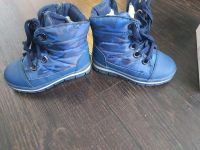Лот: 18035266. Фото: 2. Ботинки для мальчика зимние синие. Обувь