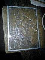 Лот: 5000565. Фото: 3. Мужиг. рисунок алюминием на стекле... Красноярск