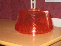 Лот: 4239337. Фото: 2. Плафон из красного стекла. Освещение