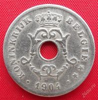 Лот: 2576668. Фото: 2. (№2121/LZ) 10 сантимов 1904 (Бельгия... Монеты