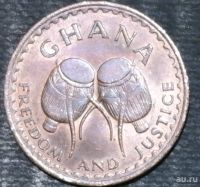 Лот: 13412975. Фото: 2. Экзотика с рубля (17491) Гана... Монеты