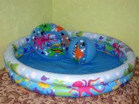 Лот: 388144. Фото: 2. Надувной бассейн + круг + мяч. Дети растут