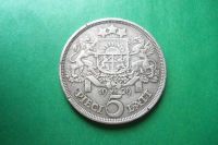 Лот: 17385231. Фото: 4. Латвия 5 лат 1929 г.,серебро. Красноярск