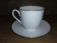 Лот: 10237083. Фото: 2. Кофейная пара из тонкого фарфора... Посуда, кухонная утварь