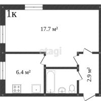 Лот: 18249547. Фото: 13. Продам 1-комн. кв. 31.5 кв.м...