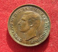Лот: 21058534. Фото: 2. Великобритания 1 фартинг, 1940г... Монеты