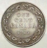 Лот: 1539907. Фото: 2. Британская Канада. 1 цент 1914г... Монеты