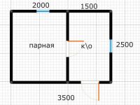 Лот: 15150384. Фото: 5. Каркасная баня 2.5х3.5 два отделения...