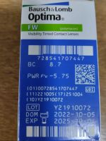 Лот: 24779239. Фото: 3. Линзы контактные optima 5,75. Красота и здоровье
