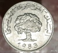 Лот: 8292739. Фото: 2. Экзотика с рубля (2853) Тунис. Монеты