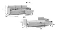 Лот: 23737669. Фото: 3. Угловой диван Kvina New с беспружинным... Мебель