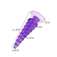 Лот: 18158282. Фото: 2. Анальная втулка на присоске витая. Интимные товары