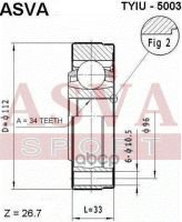 Лот: 24754074. Фото: 2. Шрус Внутренний 34X112 ASVA арт... Красноярск